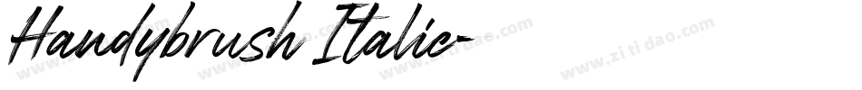 Handybrush Italic字体转换